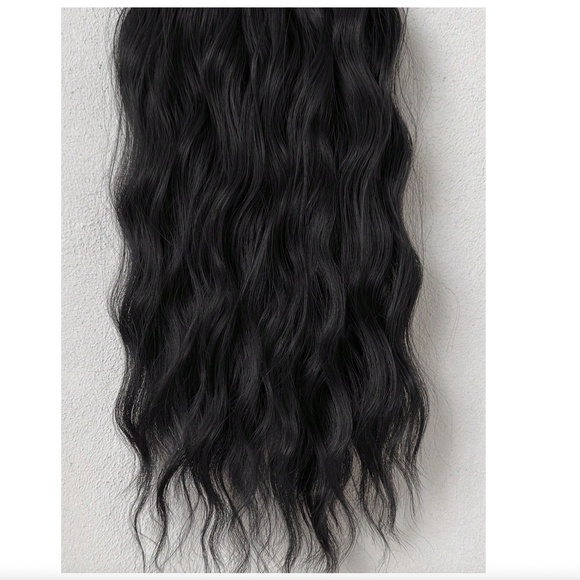 24 In Water Wave black Clip in Hair Extensions Set - Picture 10 of 11